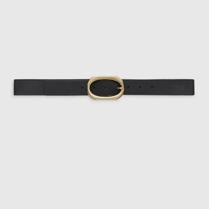 Anine Bing Black and Gold Belt Minimalist Design